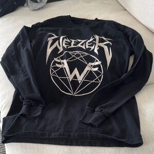 Weezer Black Long Sleeve Top